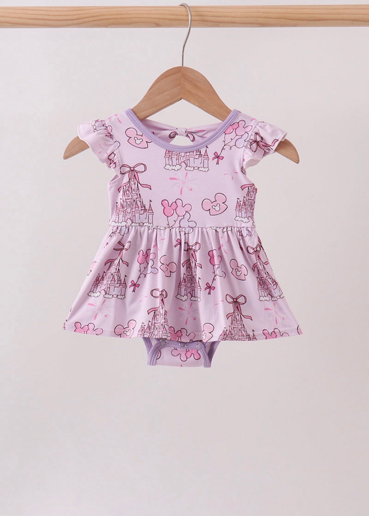 Purple Castle Bamboo Romper