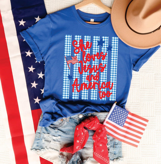 She Loves America Too Tee