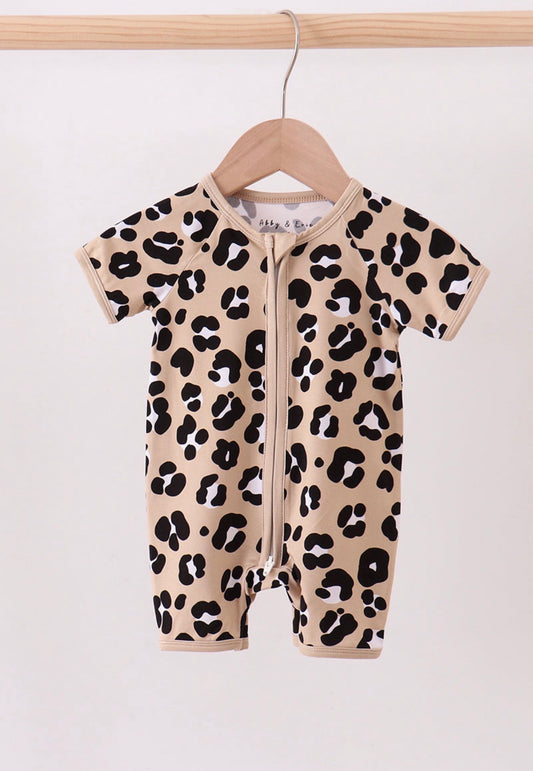 Leopard Bamboo Romper