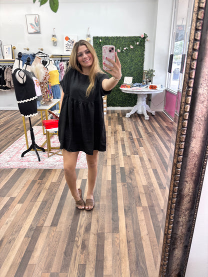 Black Baby Doll Dress