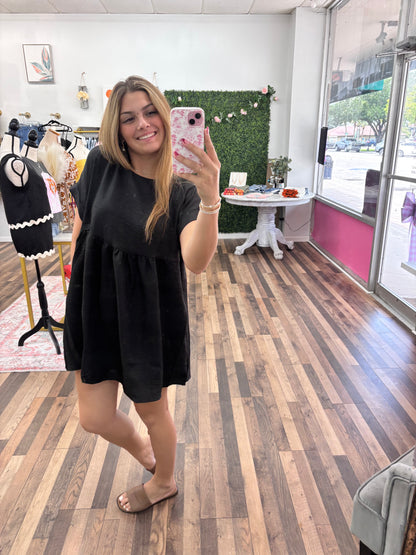 Black Baby Doll Dress