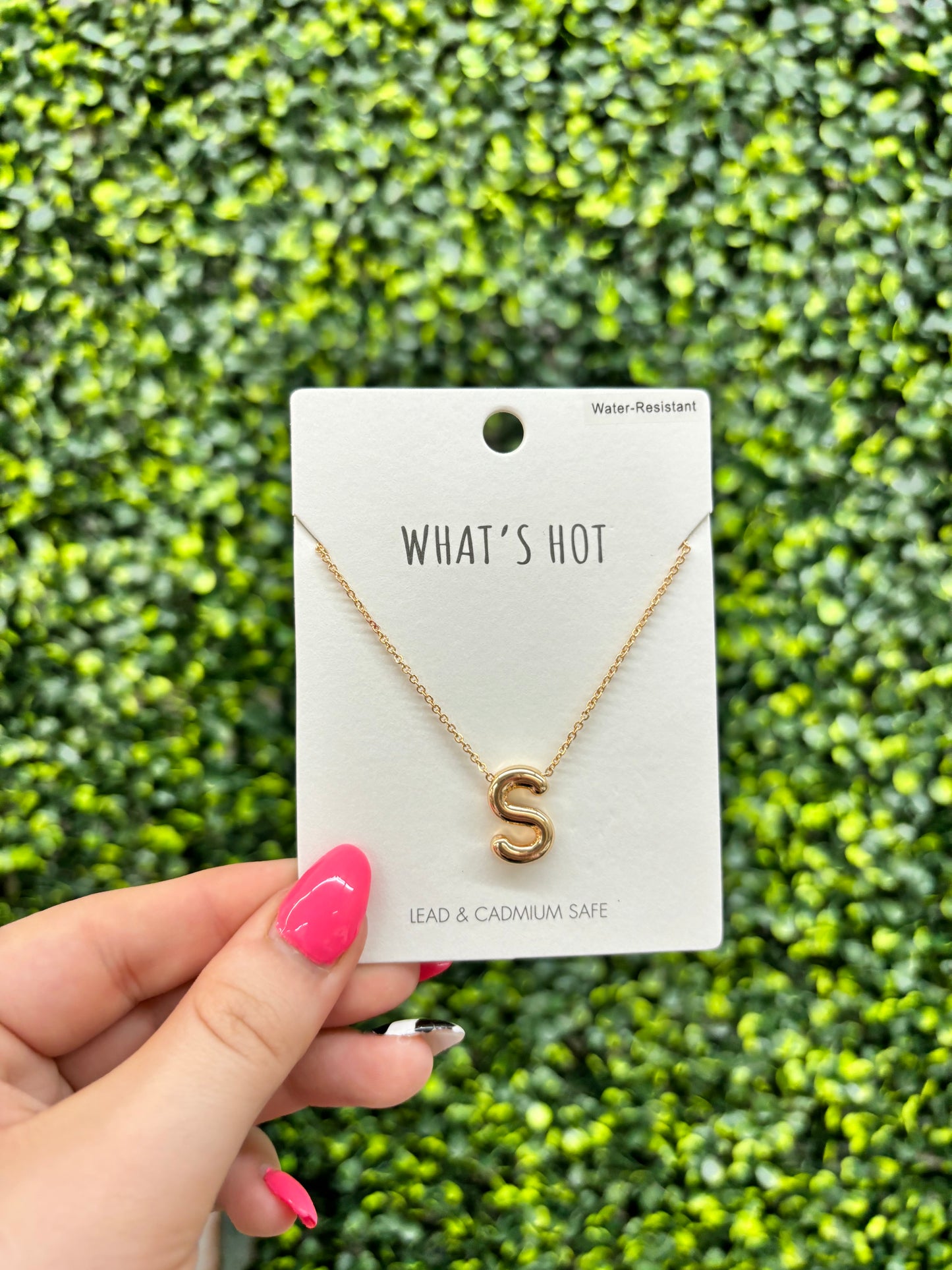 Gold initial Necklace