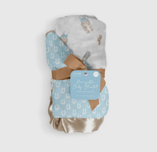 Reversible Baby Howdy Blanket