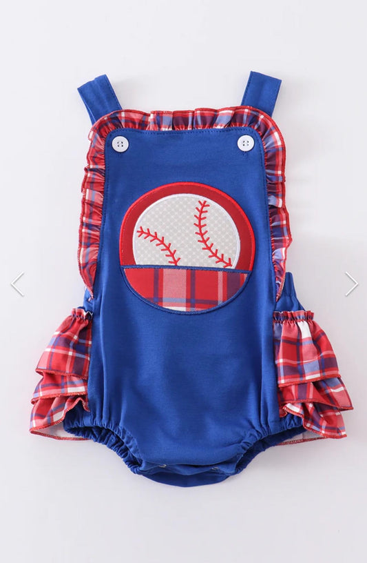 Baby Girl Baseball Onesie