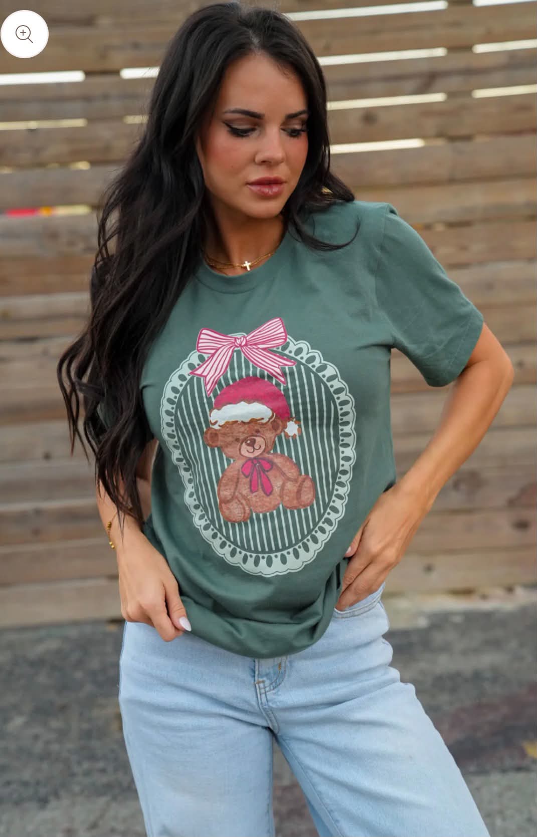 Christmas Teddy Bear Frame Tee