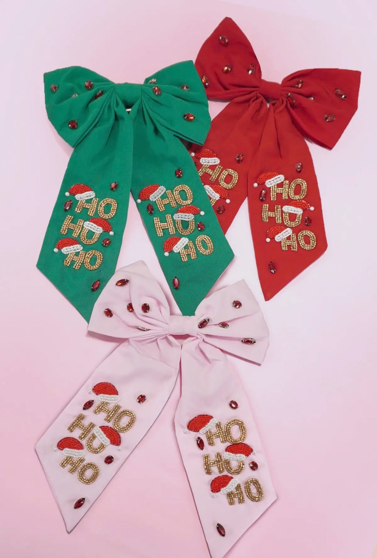 Christmas Beaded Bows