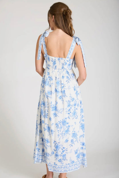 Summer Blues Floral Dress