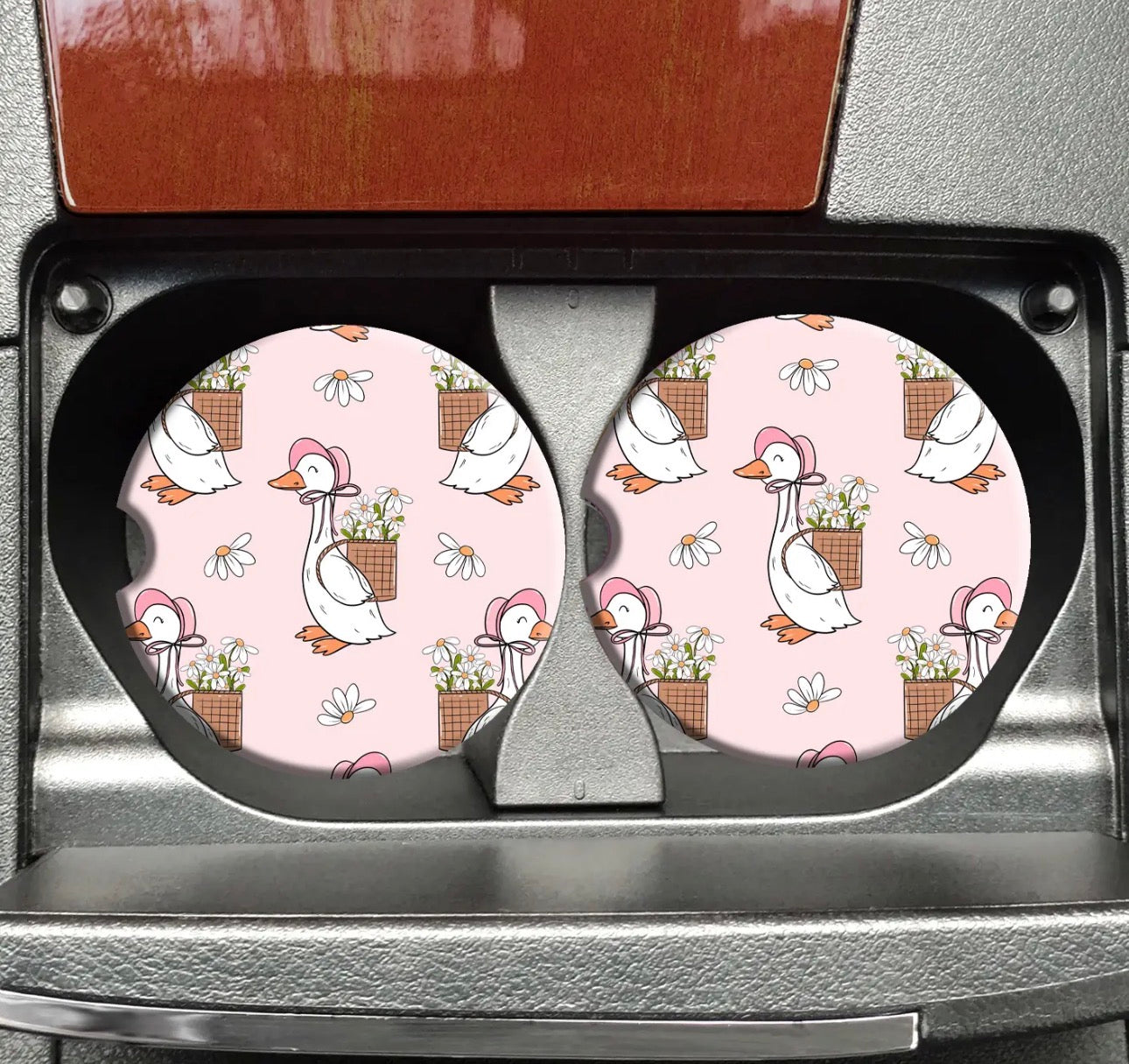 Coquette Goose Car Coasters
