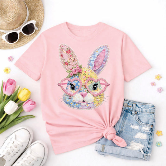 Lace Patchwork Bunny Tee