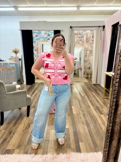 Christmas Ornaments Knit Top