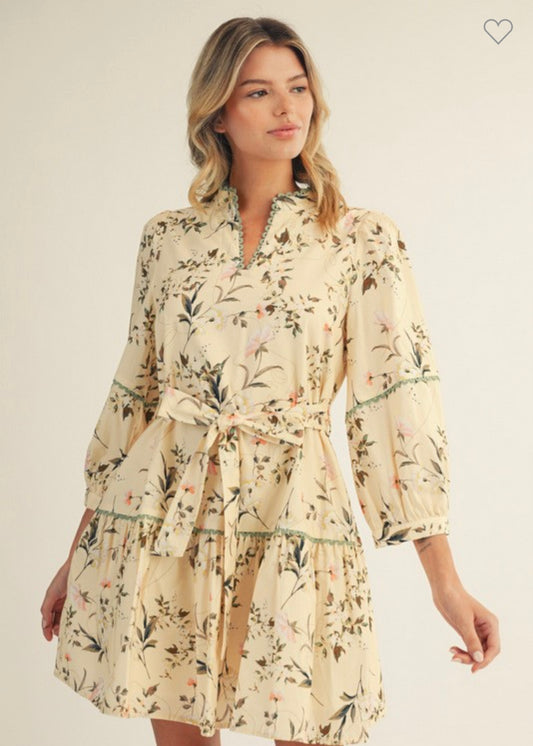 Autumn Spice Floral Dress
