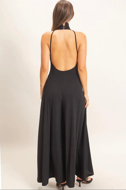 Black Halter Jumpsuit