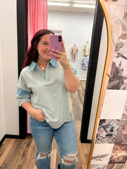 Oversized Half Sleeve Casual Top