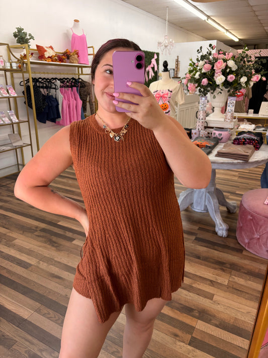 Autumn Leaves Rust Shorts Set