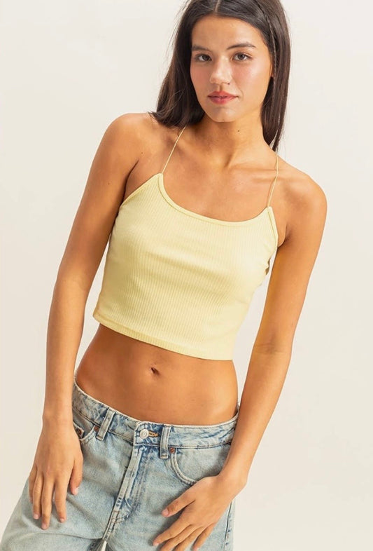Butter Cropped Cami Tank