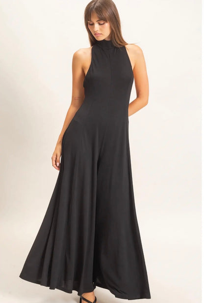 Black Halter Jumpsuit