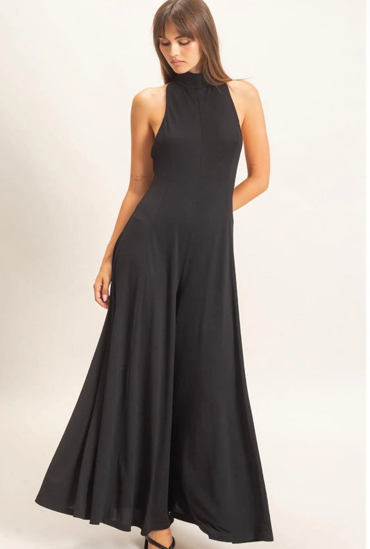 Black Halter Jumpsuit