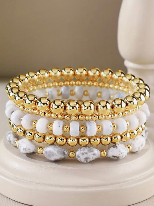 White Bracelet Set