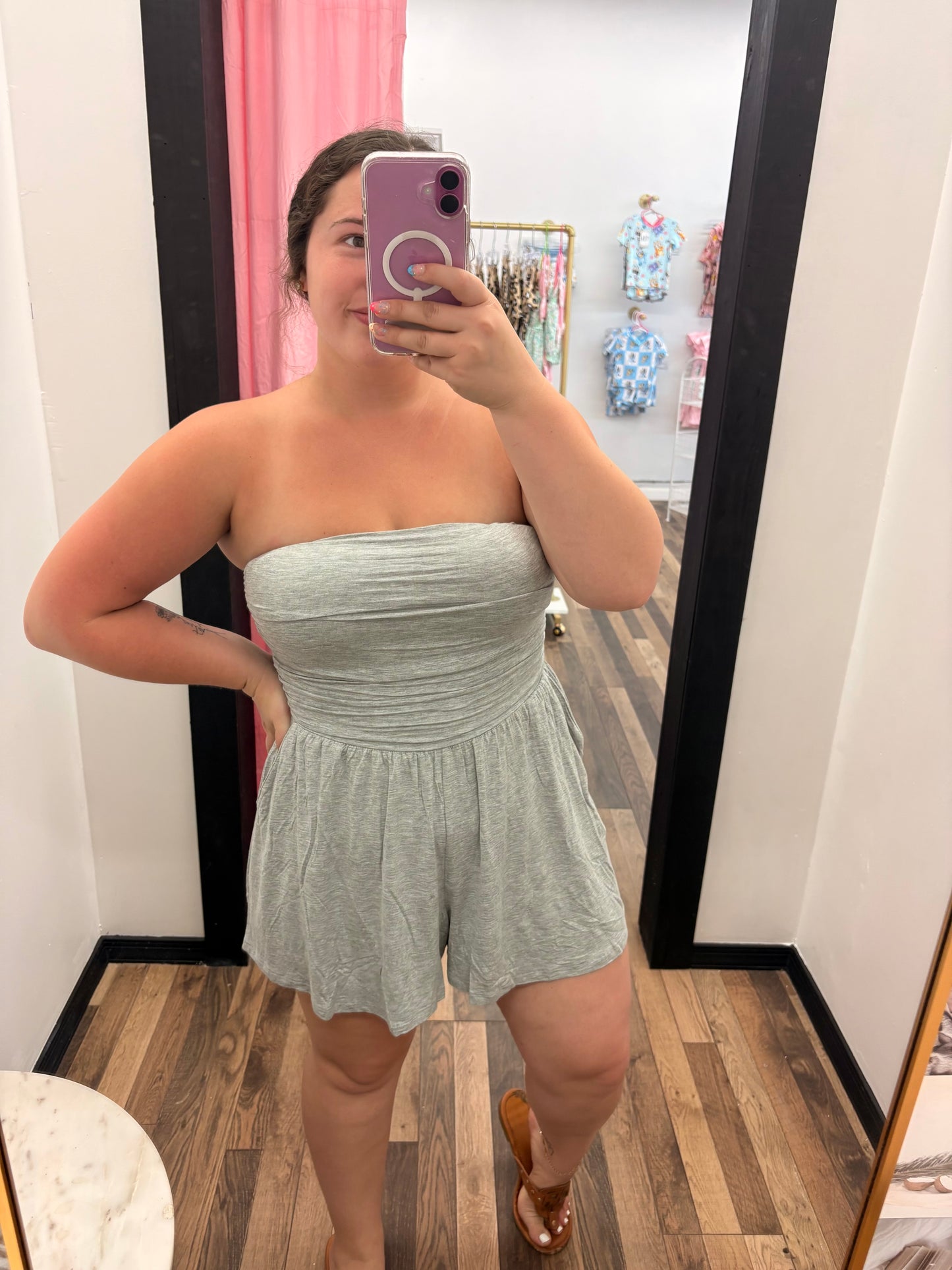 Grey Romper