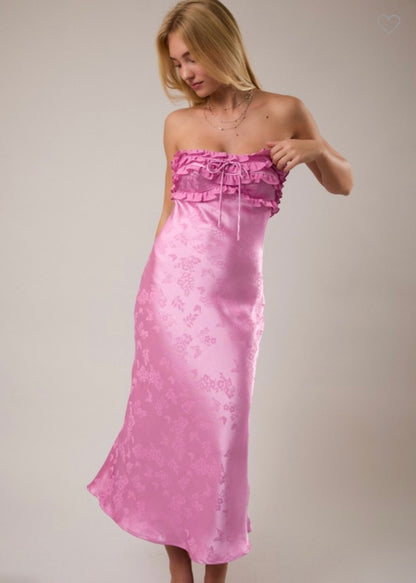 Dear Darling, Ruffle Midi Dress