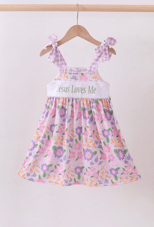 Jesus Love Me Embroidery Dress