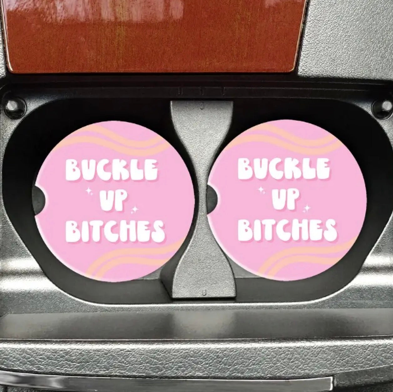 Buckle Up Car Coasters
