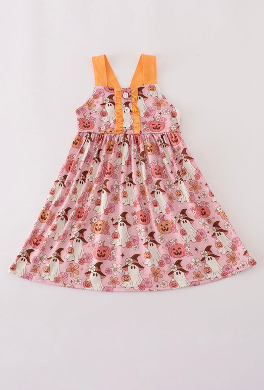 Pink Pumpkin Girls Dress