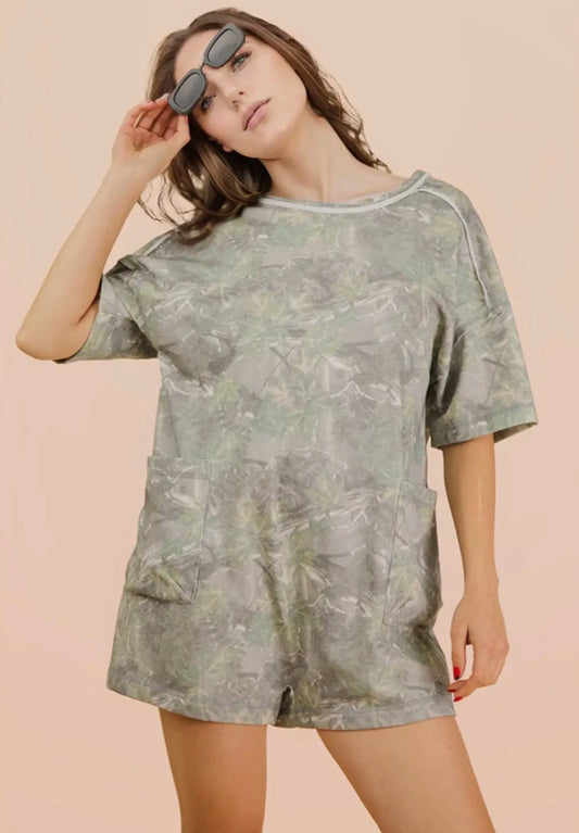 Camo Casual Romper