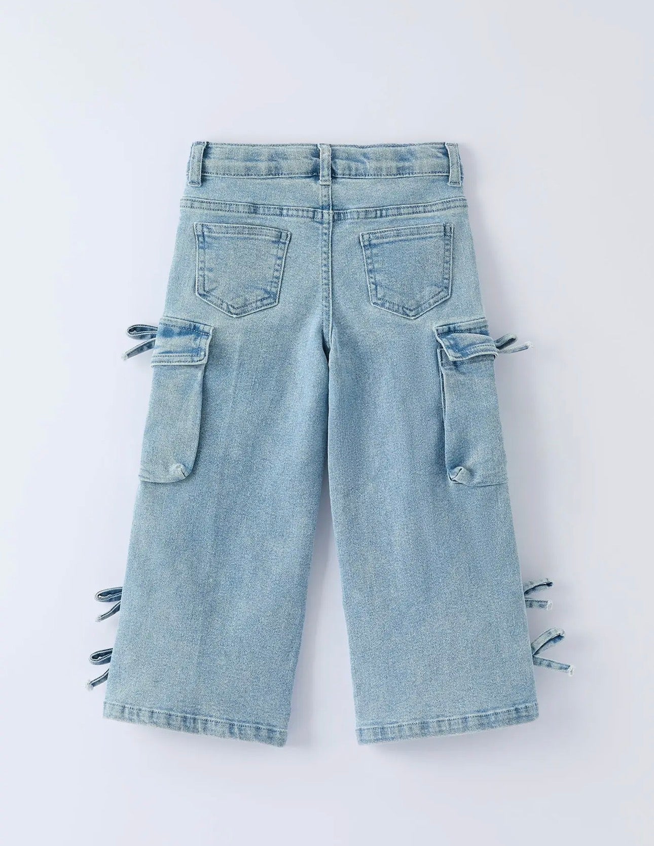 Girls Bow Denim Jeans