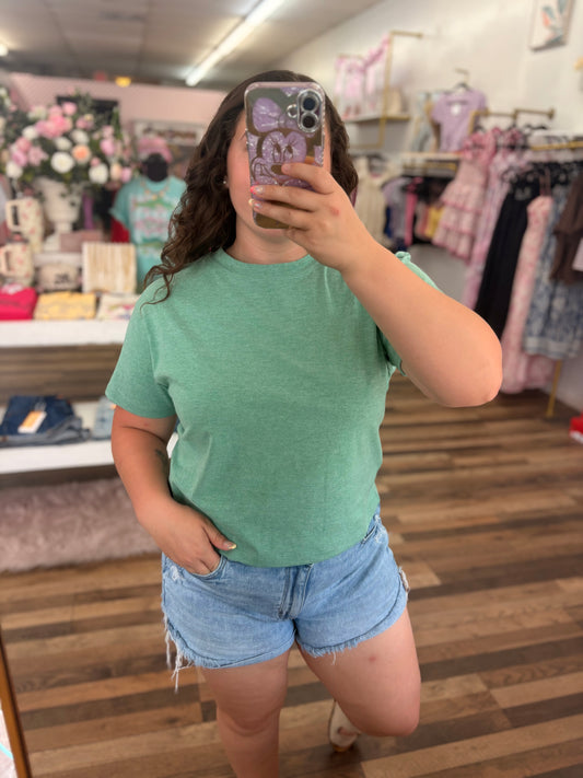 Cotton Crew Neck Top