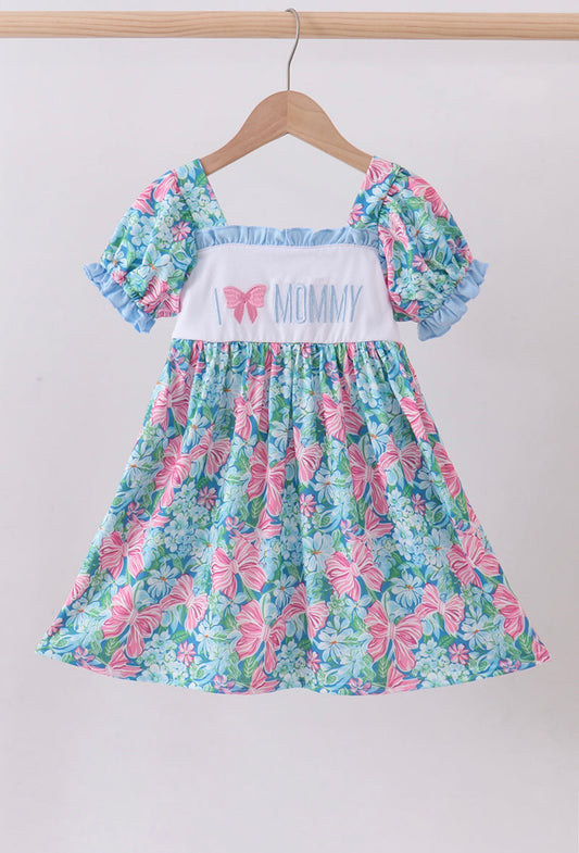 Embroidery Love Mommy Dress