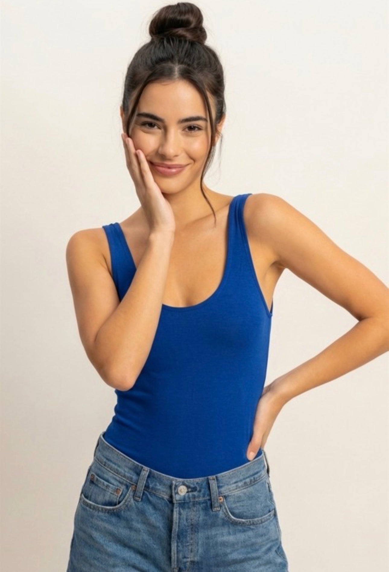 Scoop Neck Tank Bodysuit