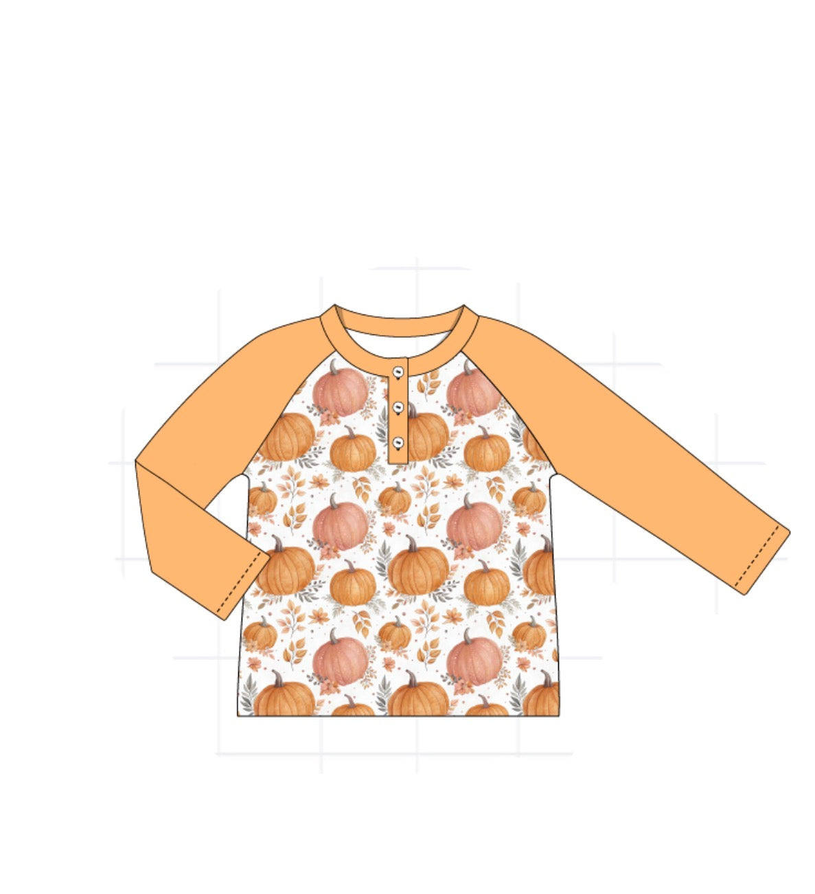 Orange Pumpkin Boys Top