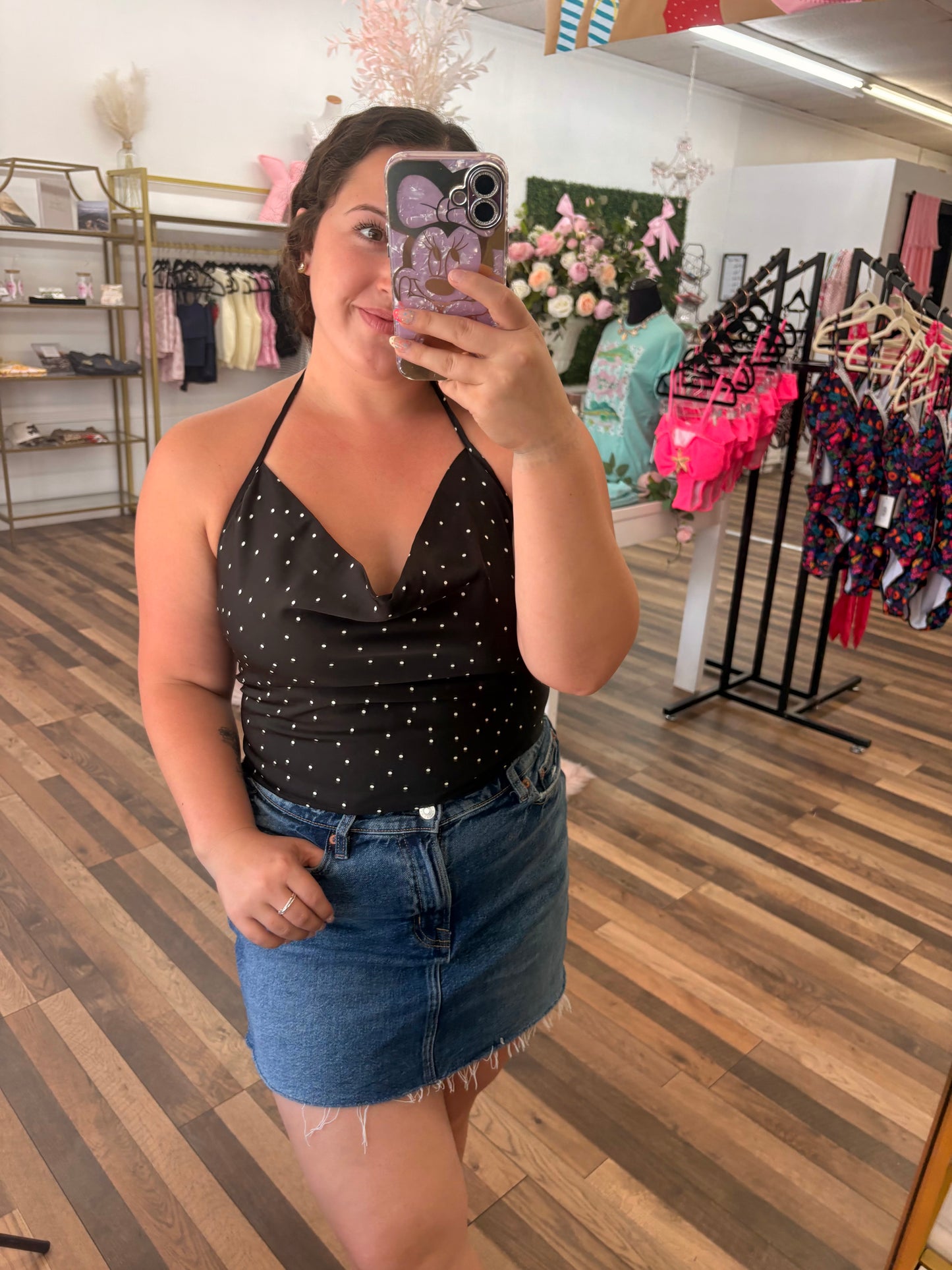 Polka Dot Halter Top