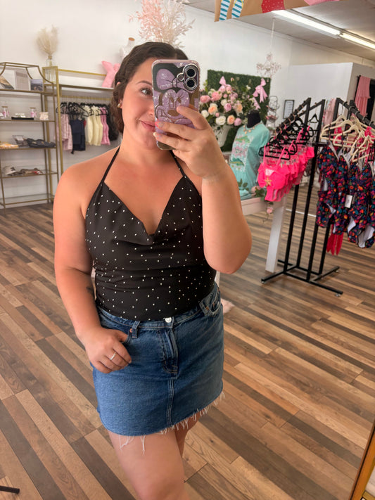 Polka Dot Halter Top
