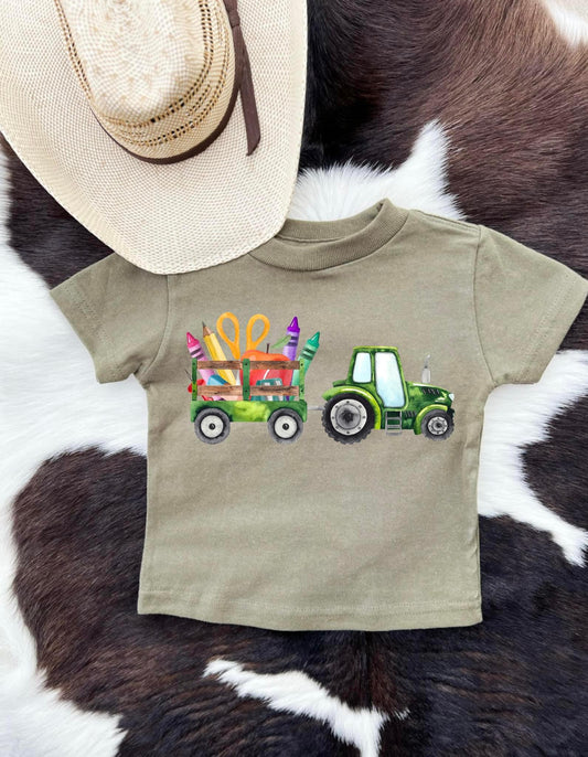 Tractor School Supplies Tee