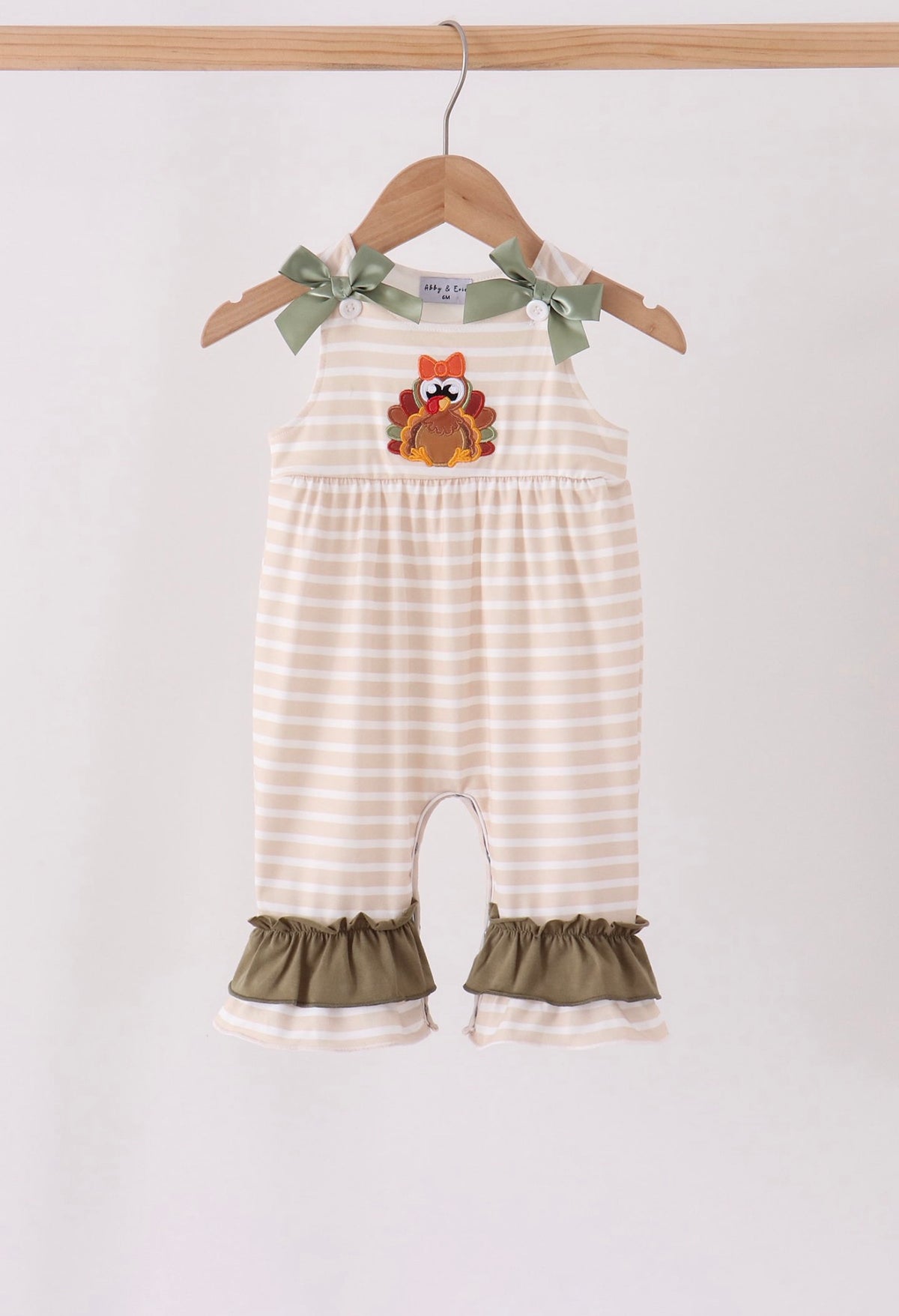 Baby Embroidery Turkey Romper
