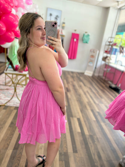 Sweetest Thing Pink Mini Dress