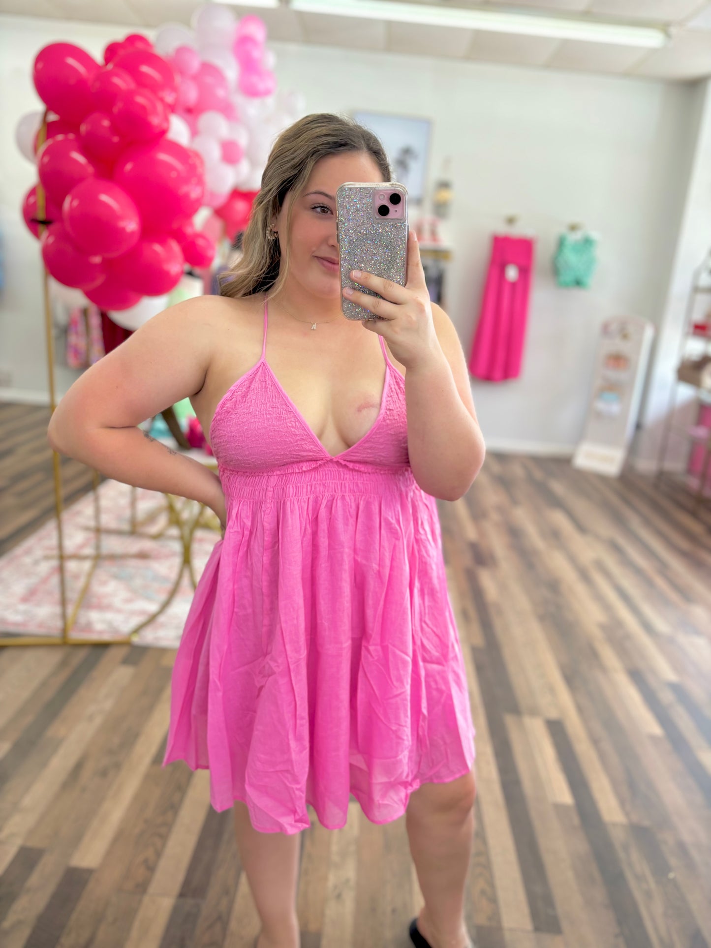 Sweetest Thing Pink Mini Dress