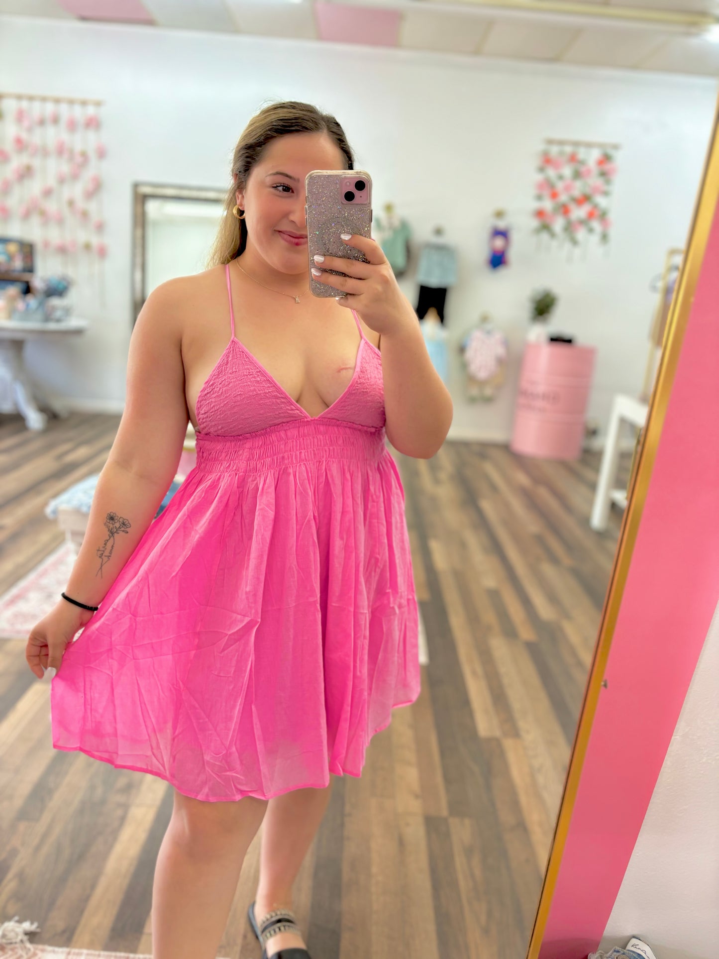 Sweetest Thing Pink Mini Dress